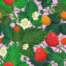 Клубничный паттерн