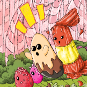 тихий комикс о тревожных событиях в сладком царстве