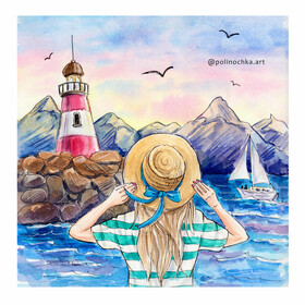 Серия маяки и девушки