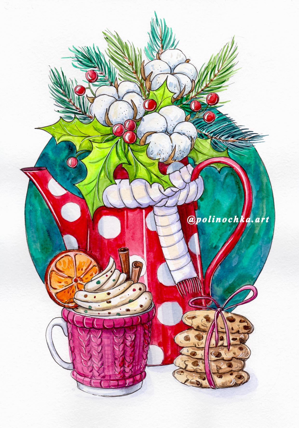 Букет в чайнике