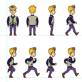 дизайн и анимация игрового персонажа
