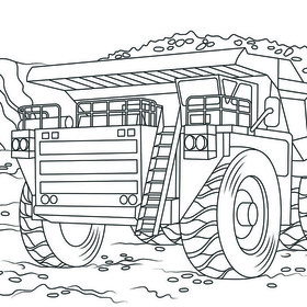 Раскраска "Большие машины"