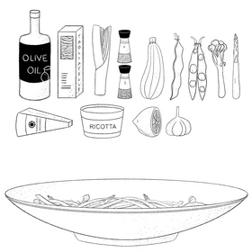 Итальянские рецепты (постеры/раскраски)