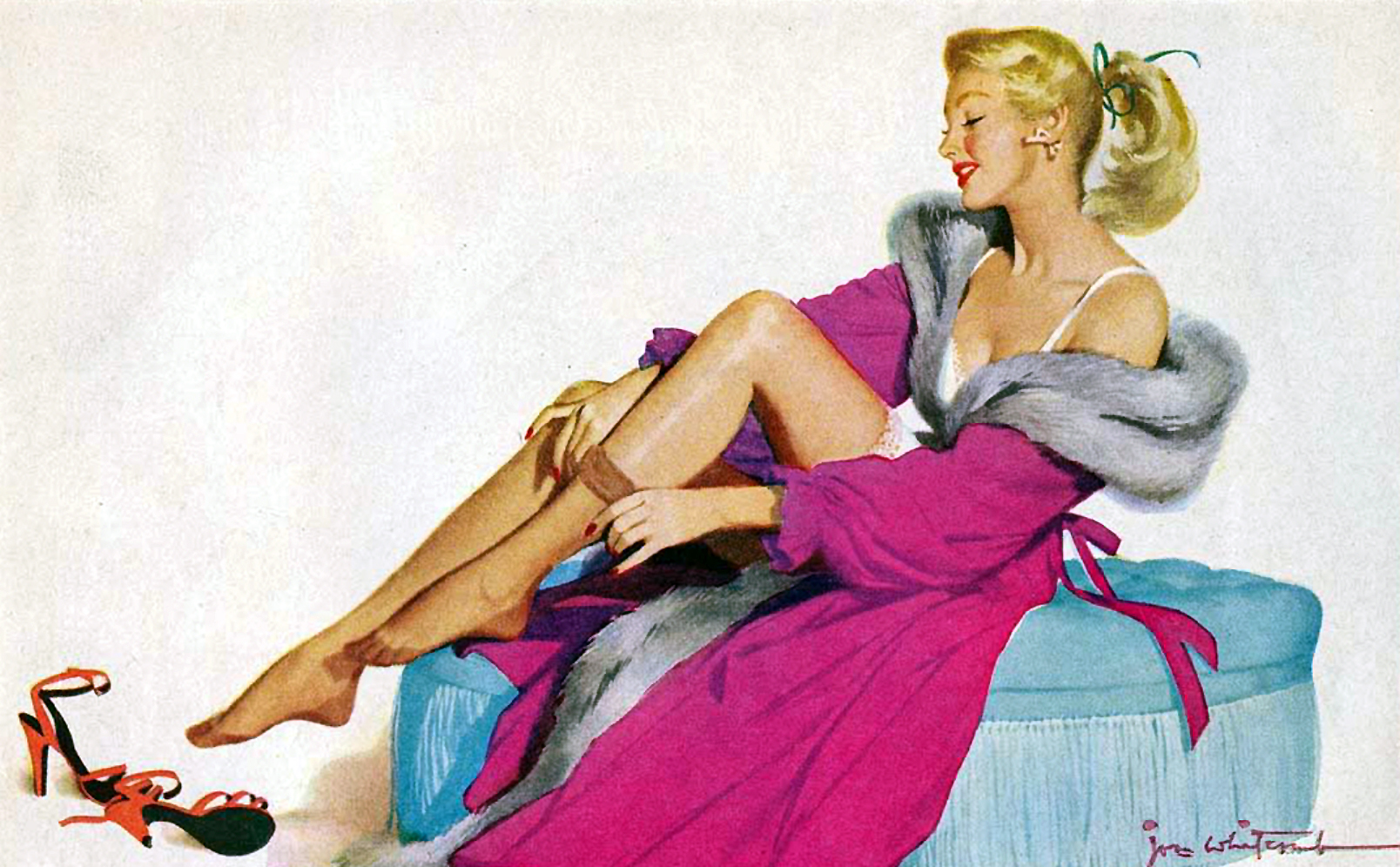 Advertisement for cannon nylons in 1951