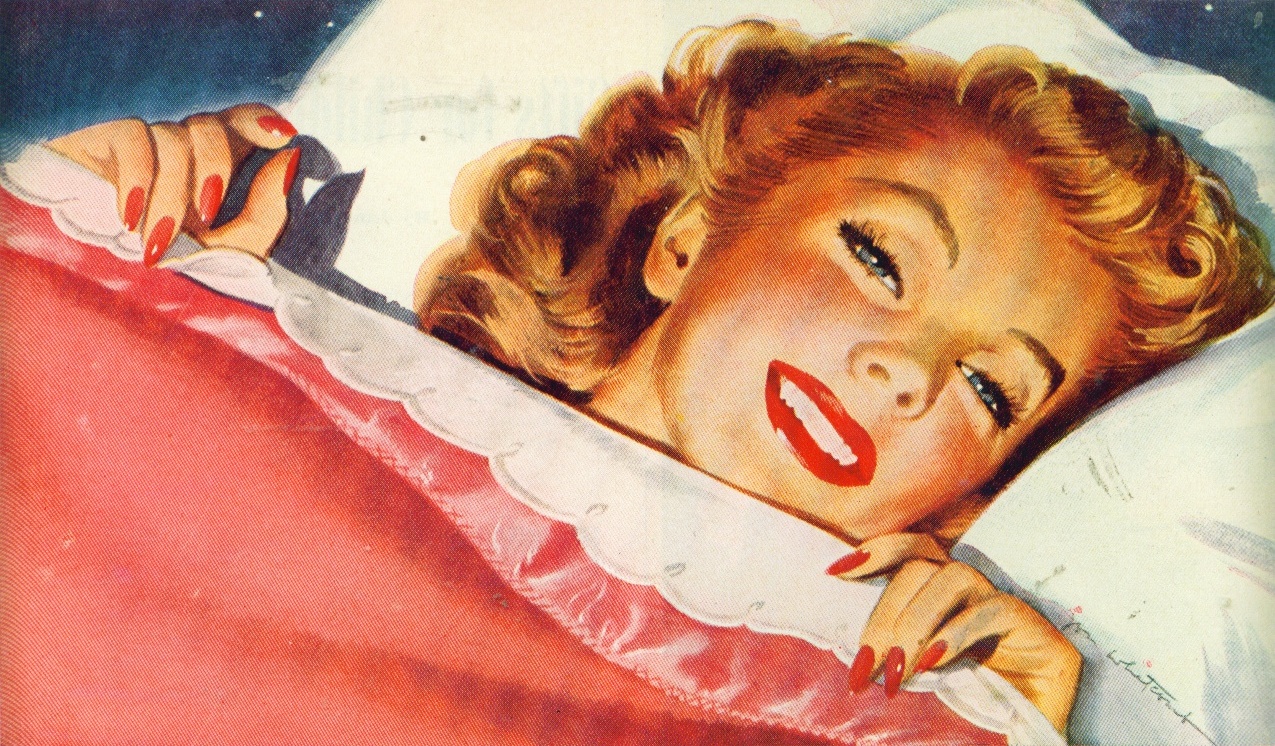 Simmons electronic blanket colored ad