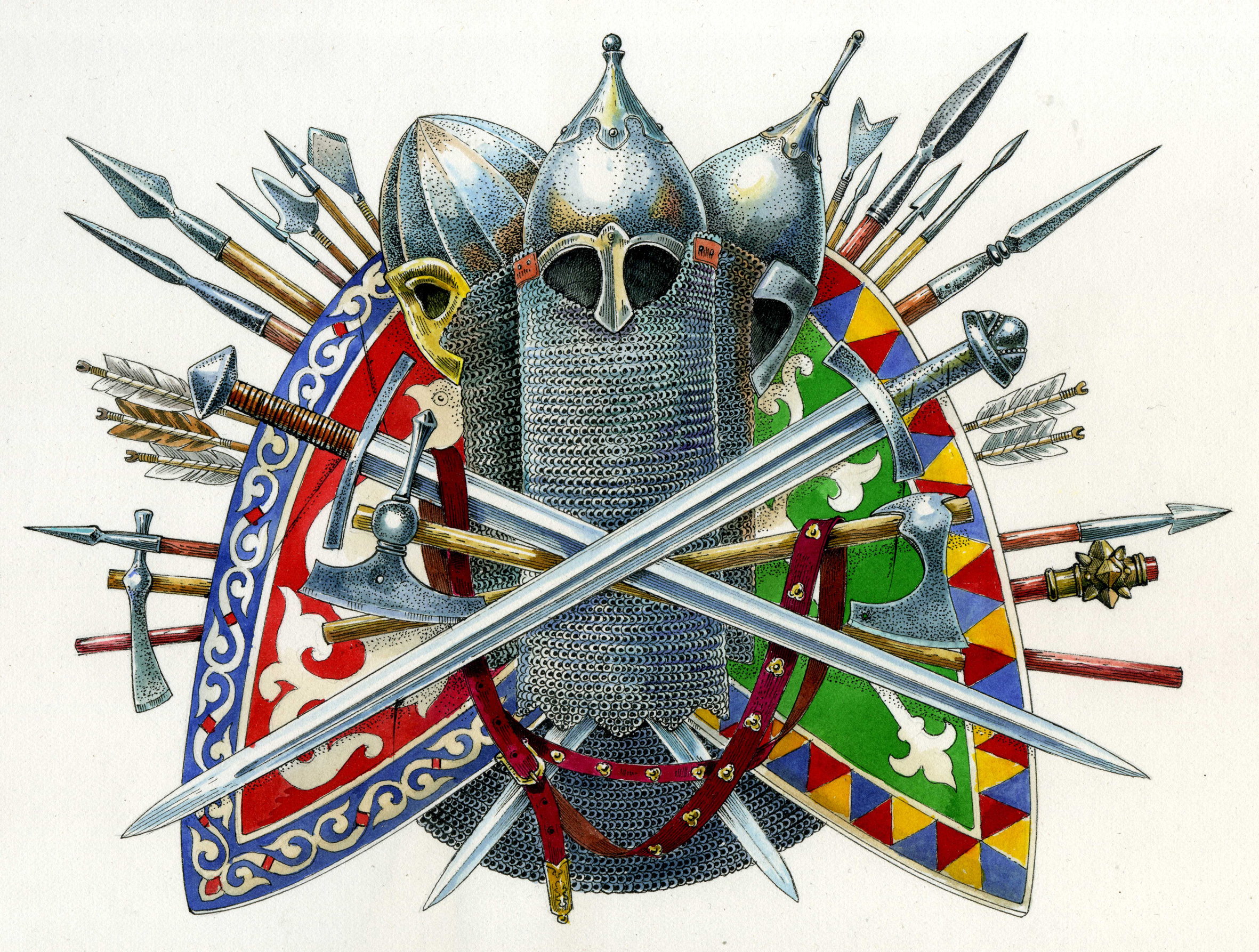 Куликовская битва щиты богатырей