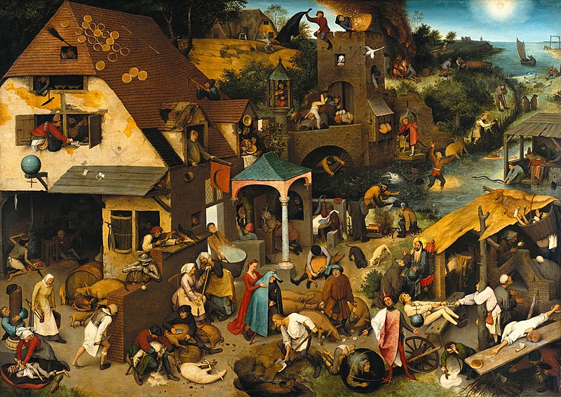 800px pieter brueghel the elder   the dutch proverbs   google art project
