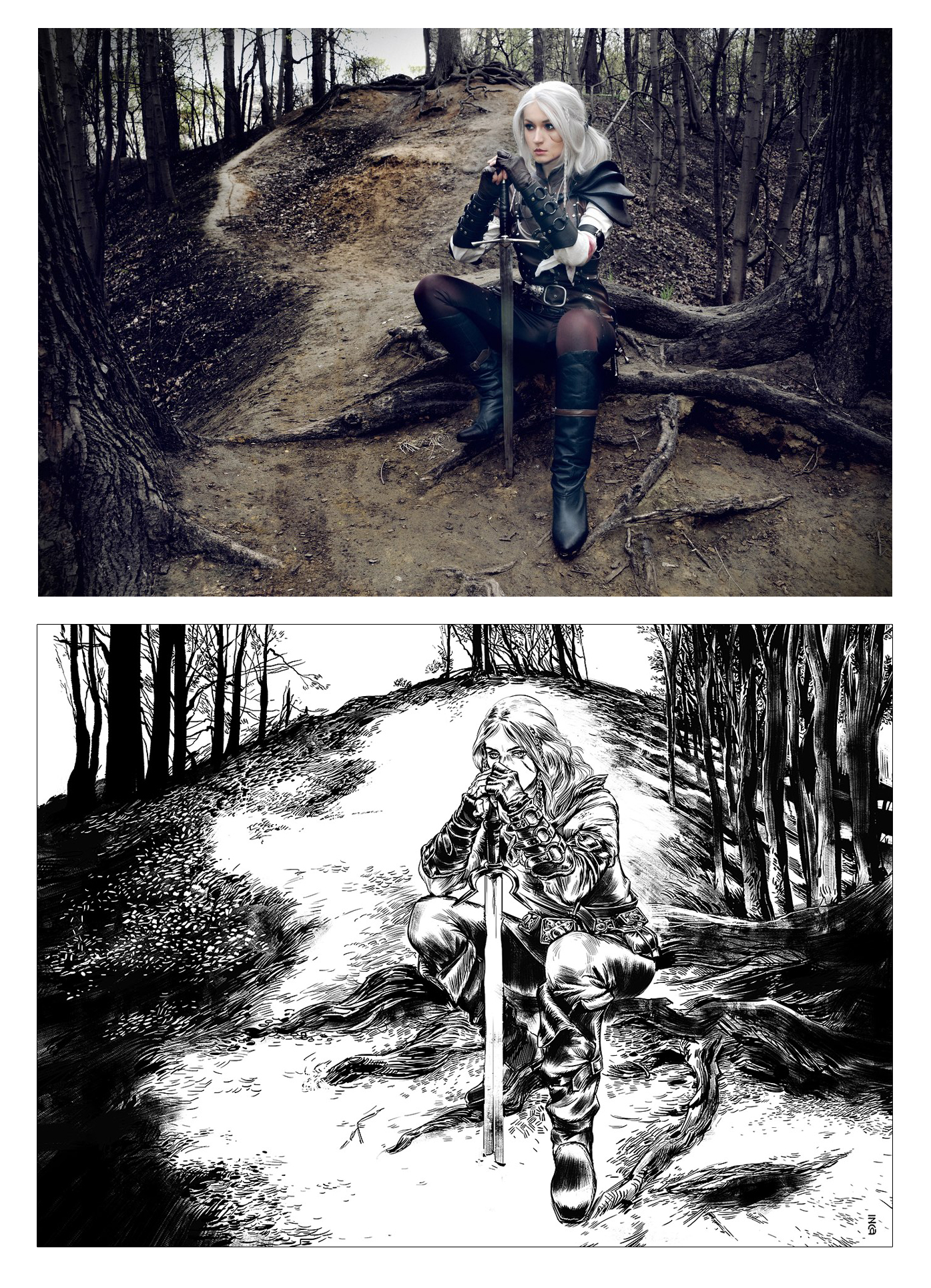 The witcher saga   cirilla   the lady of the lake by love squad d8t86sb sravnenie