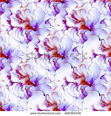 Stock photo beautiful abstract bright colorful pattern bouquet of blue and violet flowers watercolor on 466365458