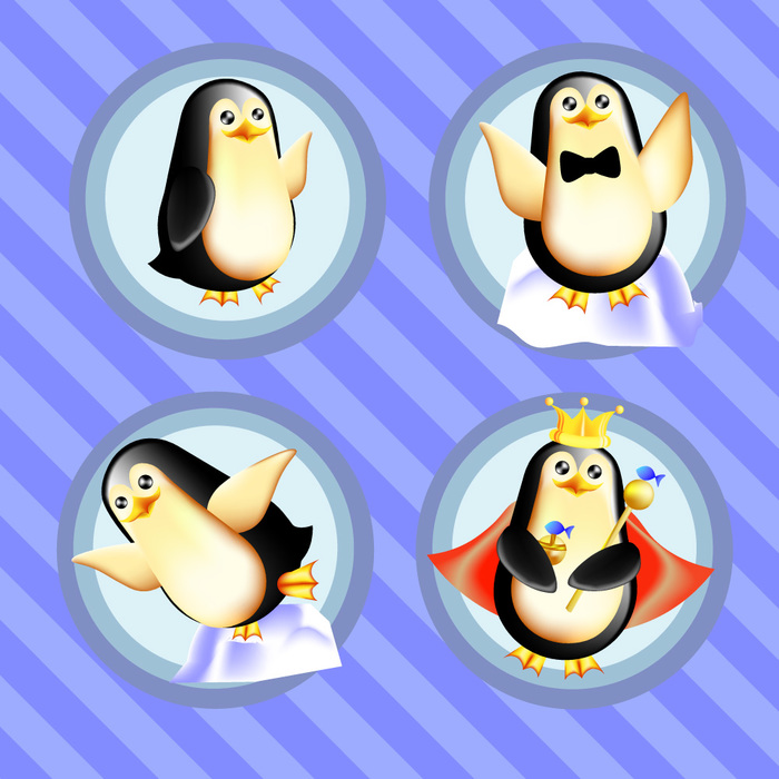 Main pinguins set