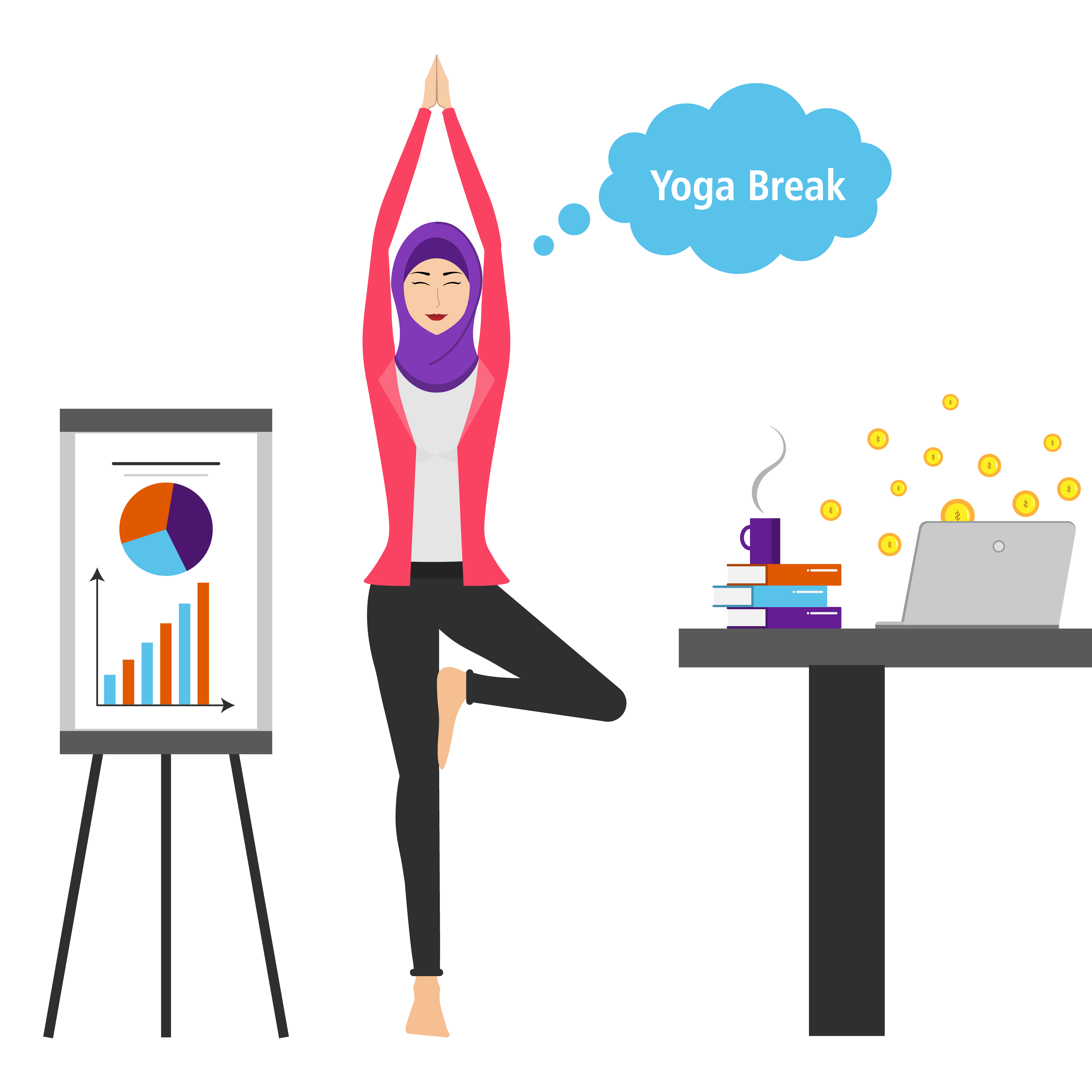 Business yoga break expand 01