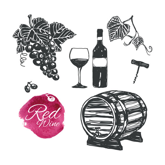 Red wine elements
