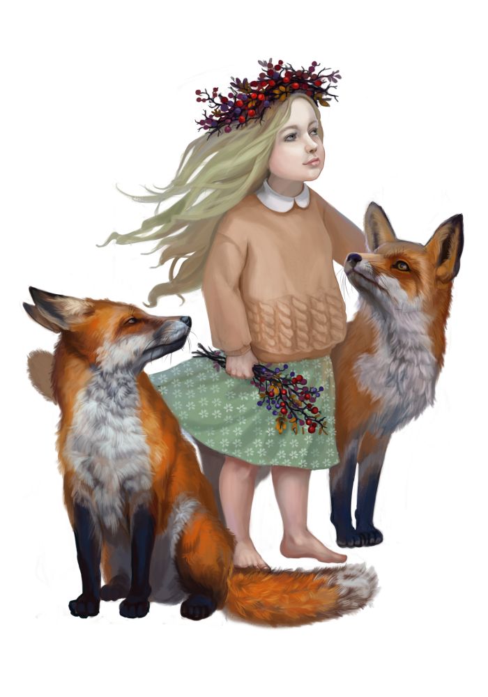 Baby and foxes %d0%b1%d0%b5%d1%85