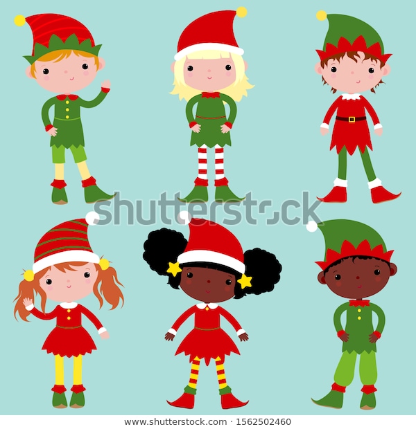 Large set elves helpers santa 600w 1562502460