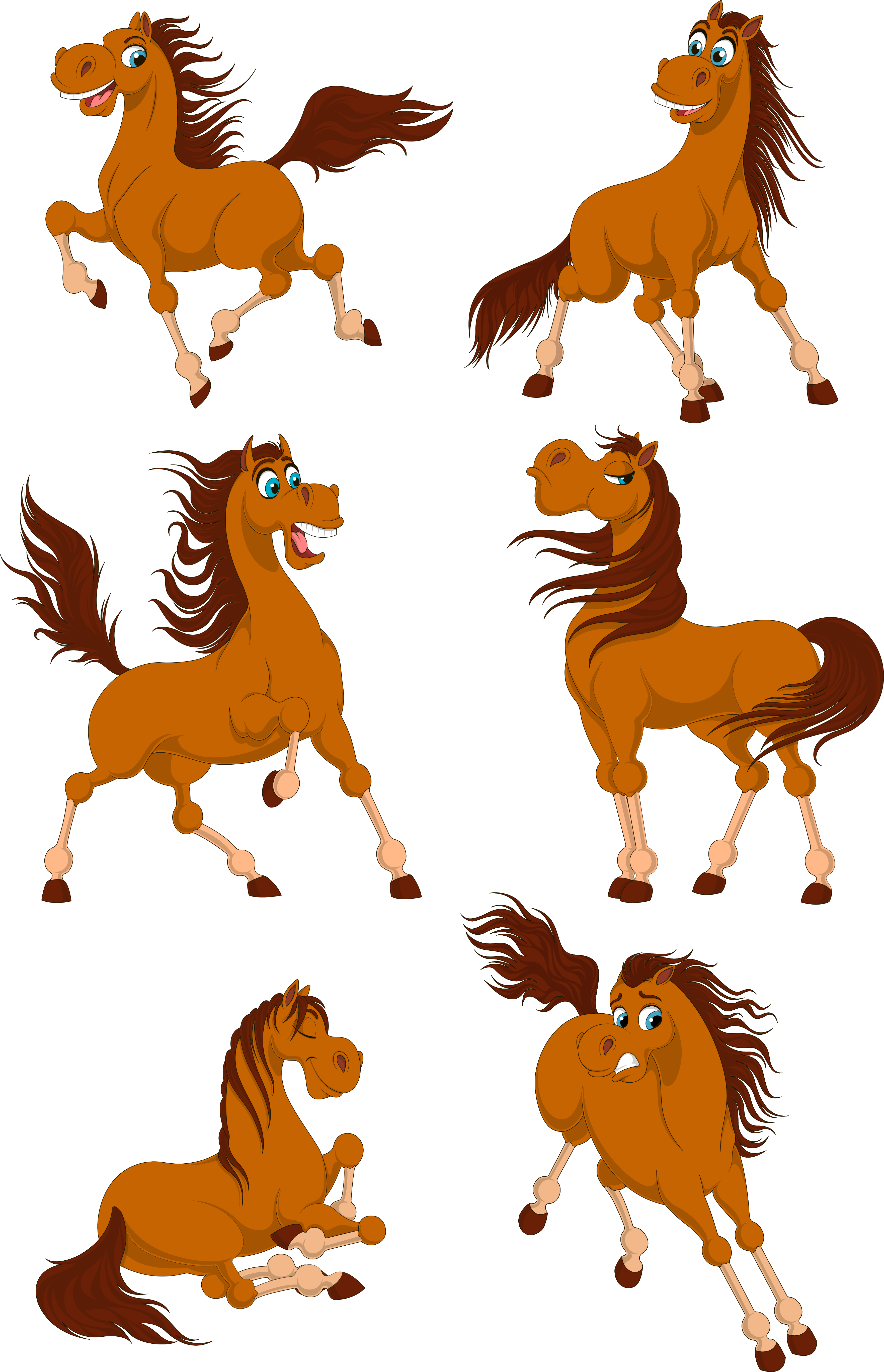 Set of horses