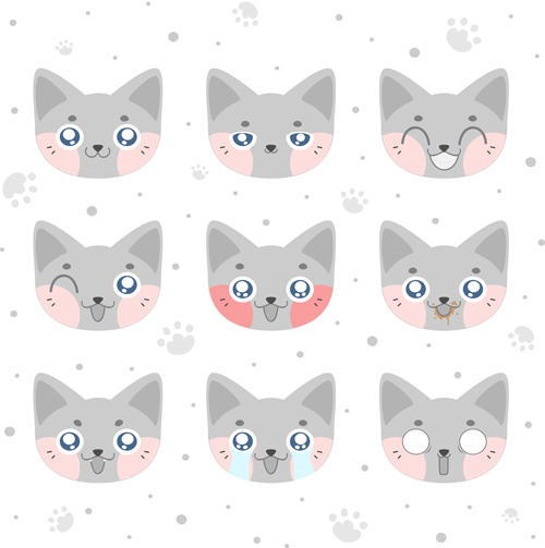 Kawaii smiley cat