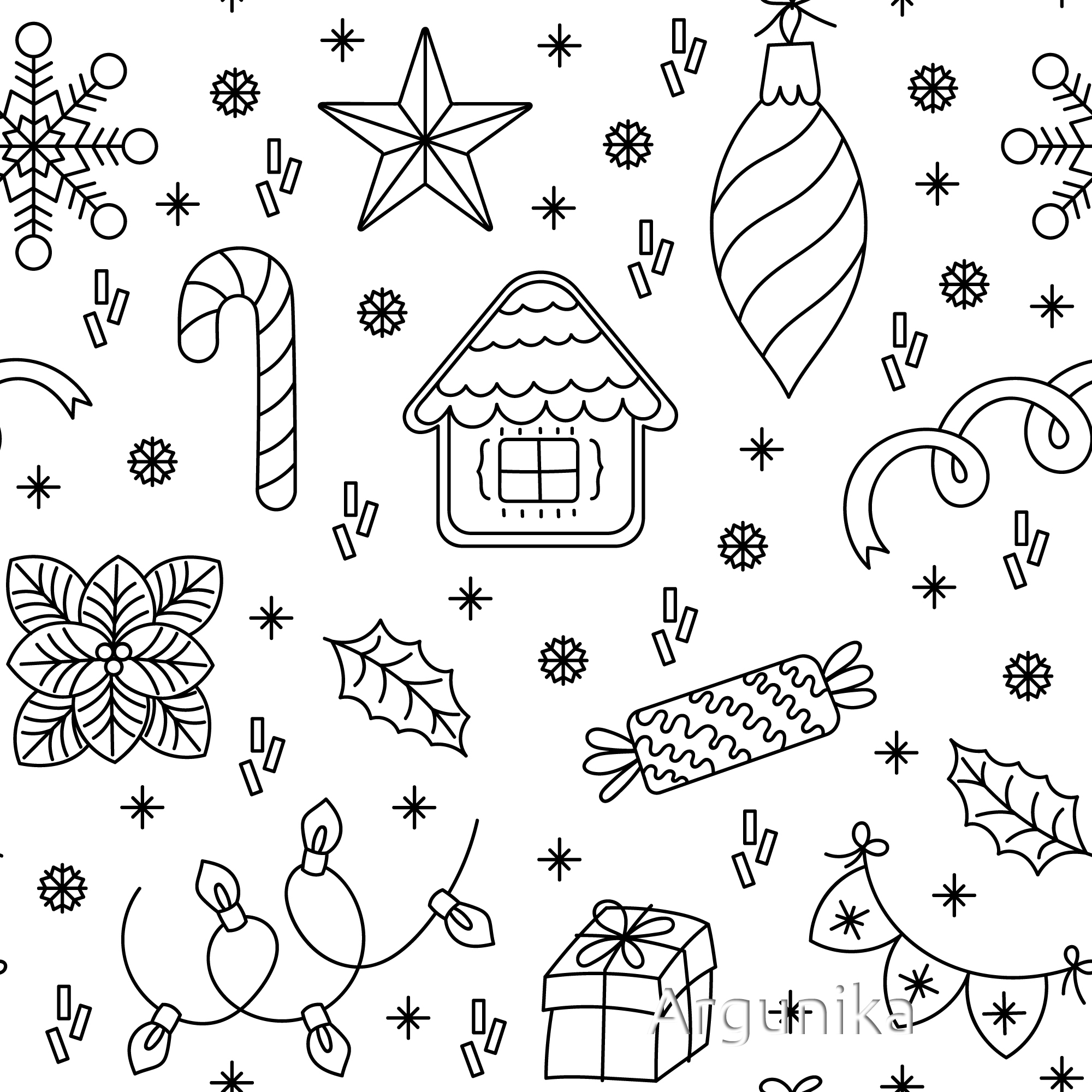 Christmas pattern an 3 orig