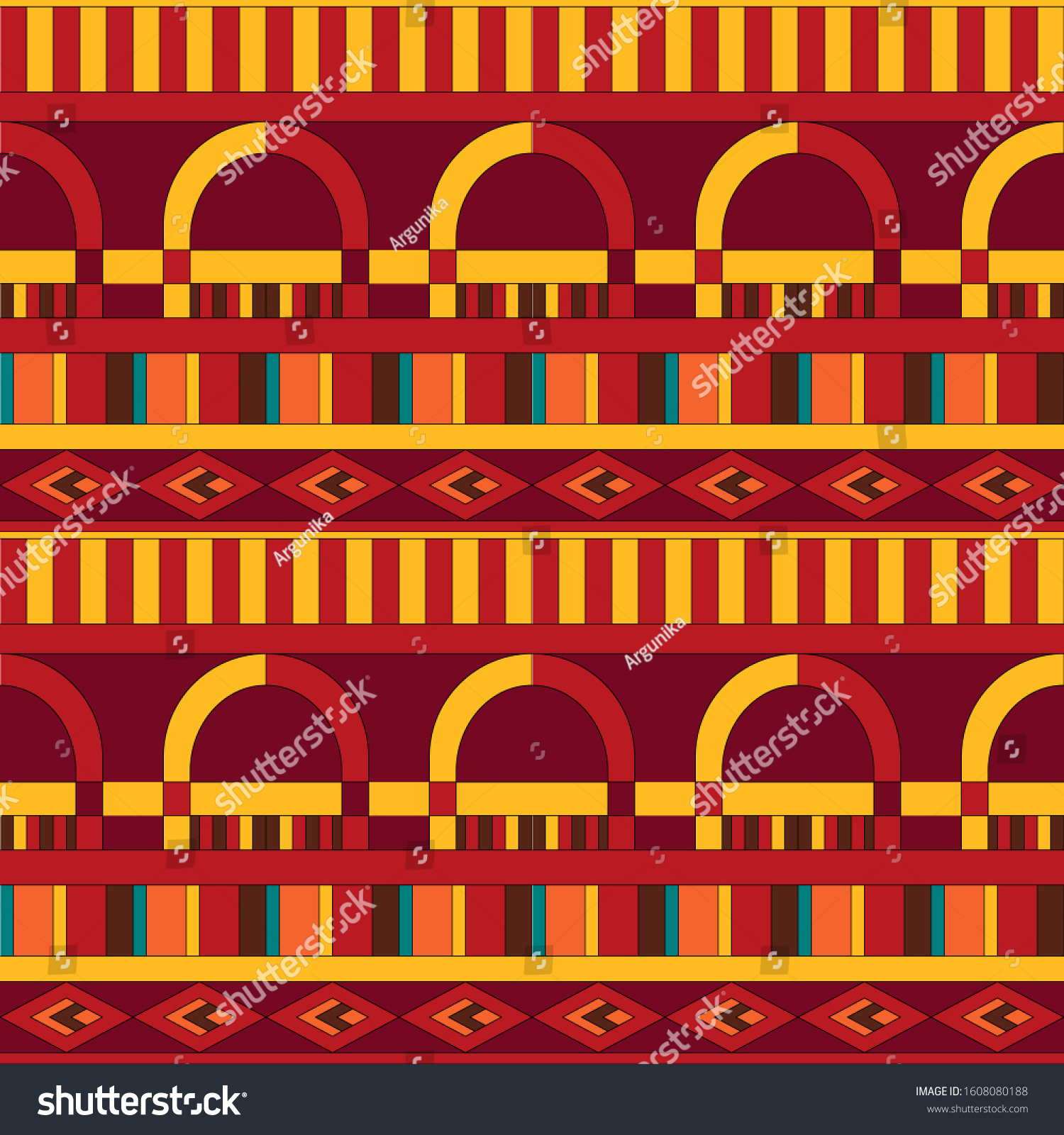 Stock vector abstract hand drawn ethno pattern tribal background pattern can be used for wallpaper web page 1608080188