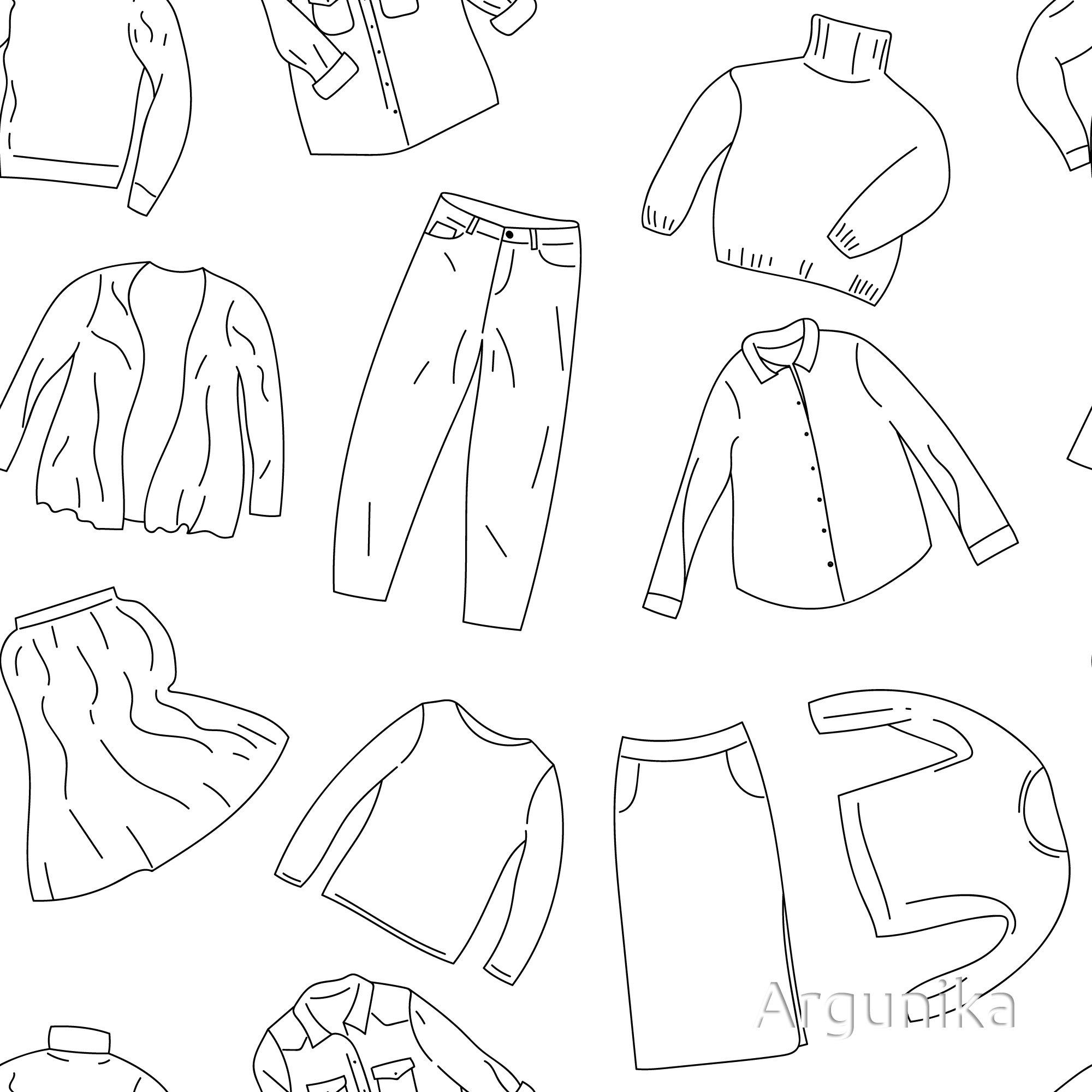 Clothes pattern an 2 orig