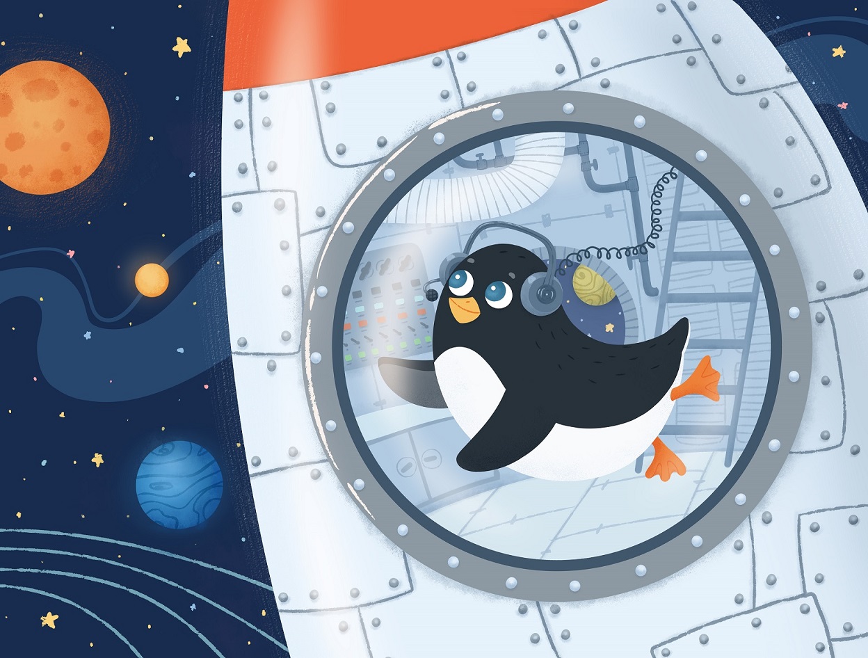 Pinguin in space