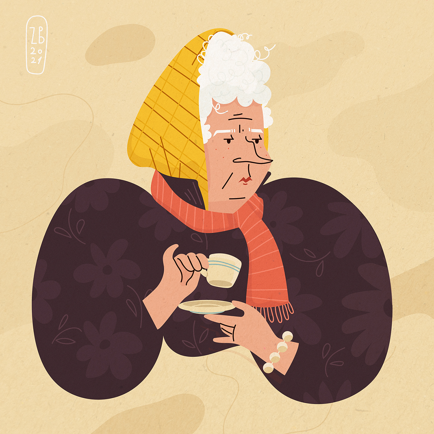 Granny with coffee 2 %d0%bc%d0%b0%d0%bb 2