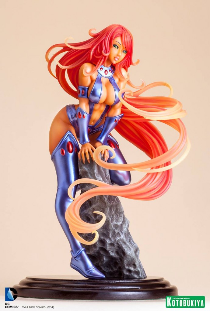 Starfire bishoujo statue kotobukiya dc comics 1 690x1024