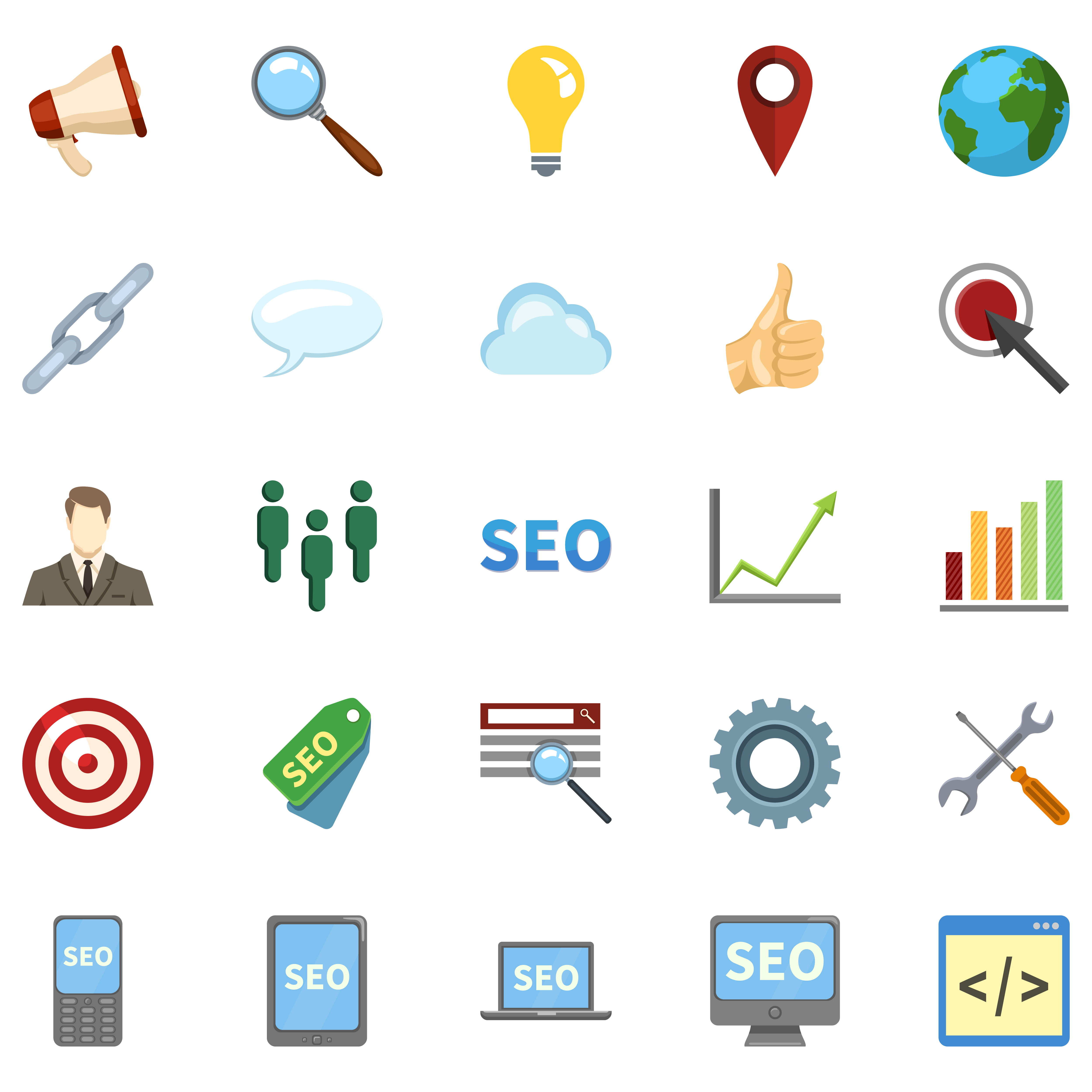 Set seo icons 01