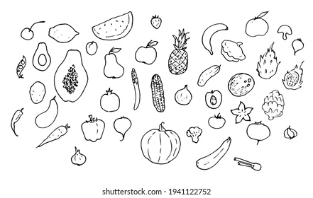 Set vector isolated elements food 260nw 1941122752