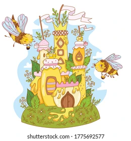 Cute bees honey castle 260nw 1775692577