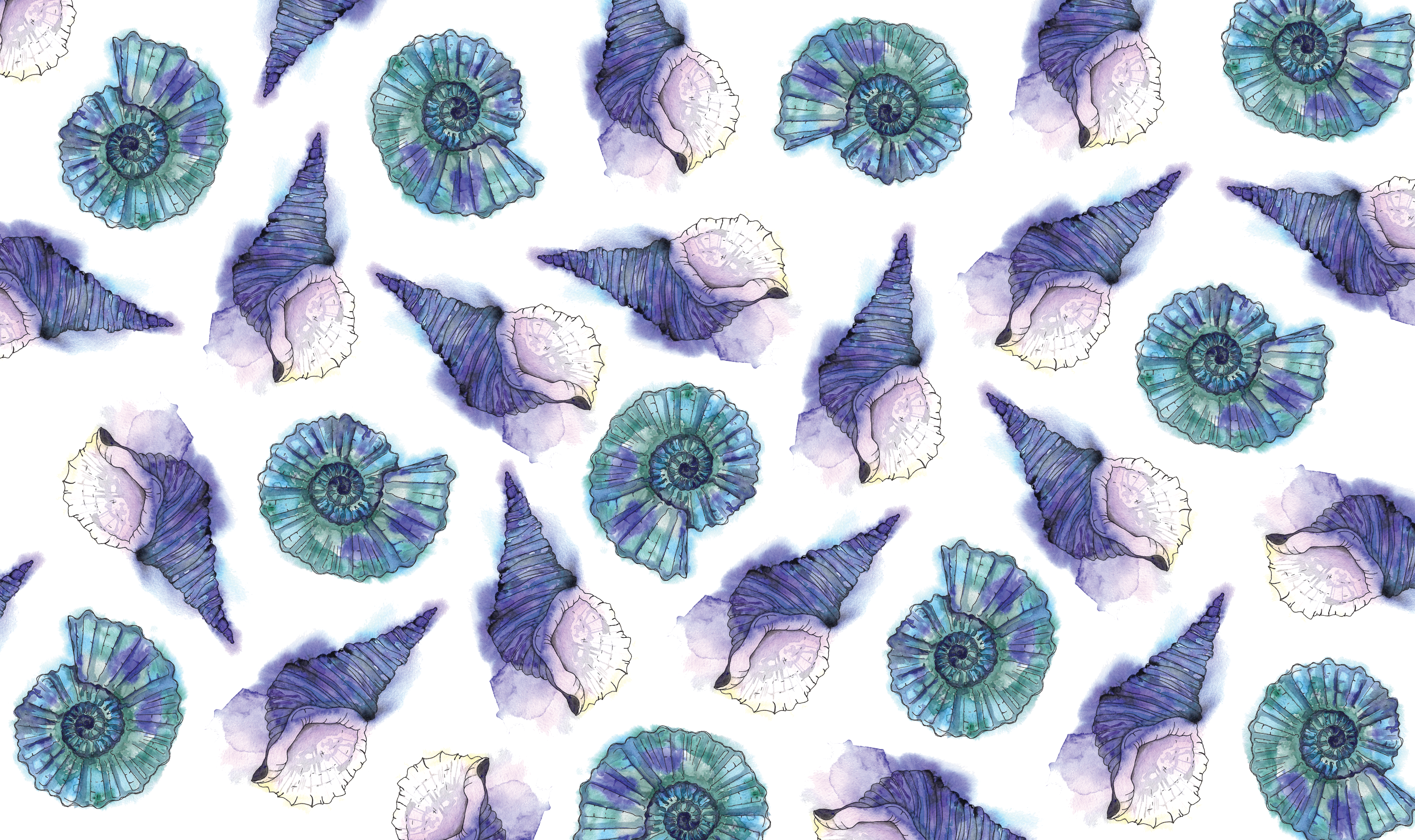 Fabric print seashell 11