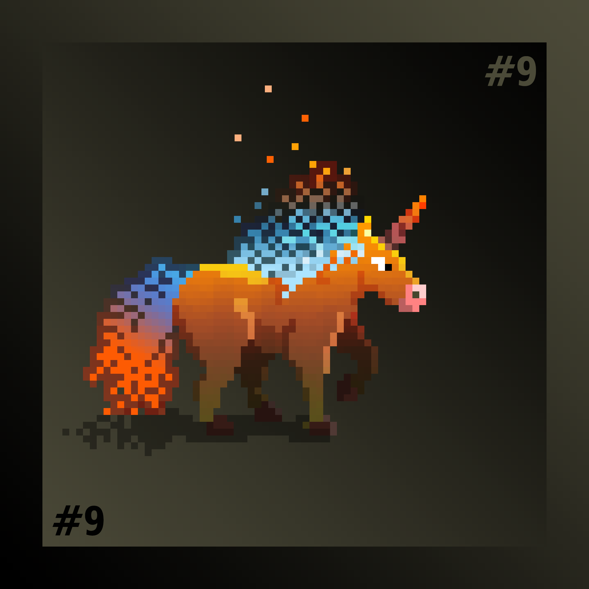 Pixel unicorn  9