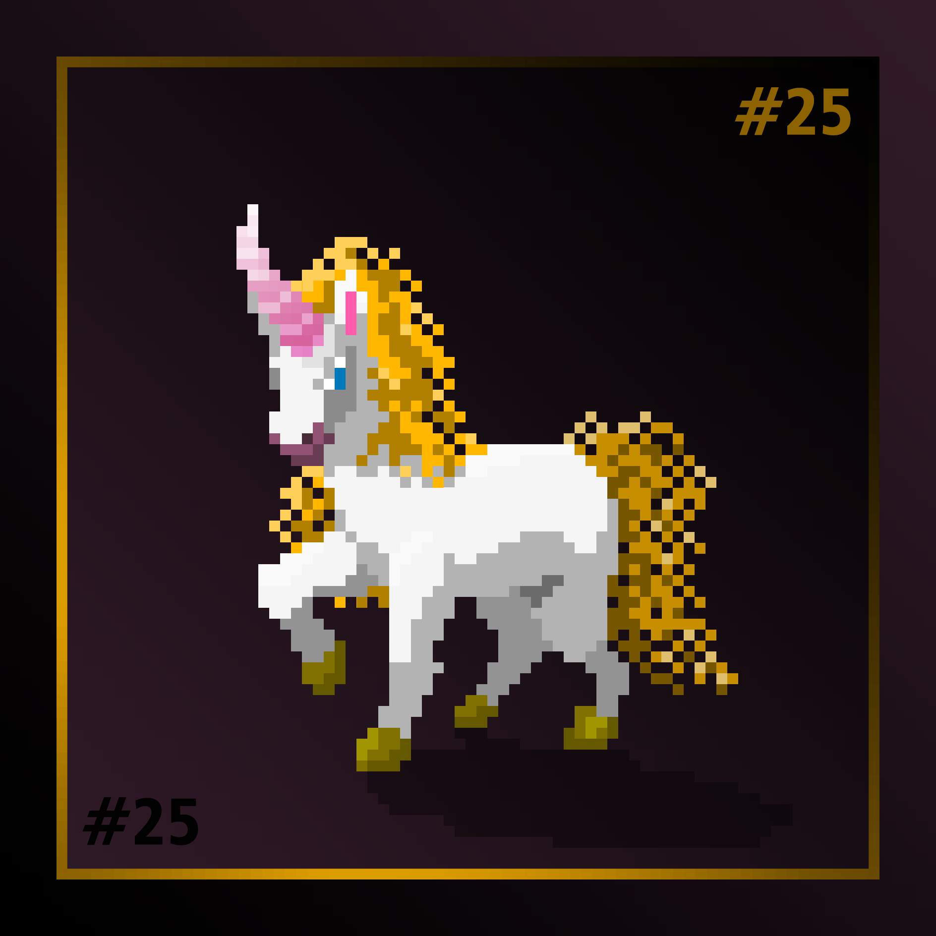 Pixel unicorn  25