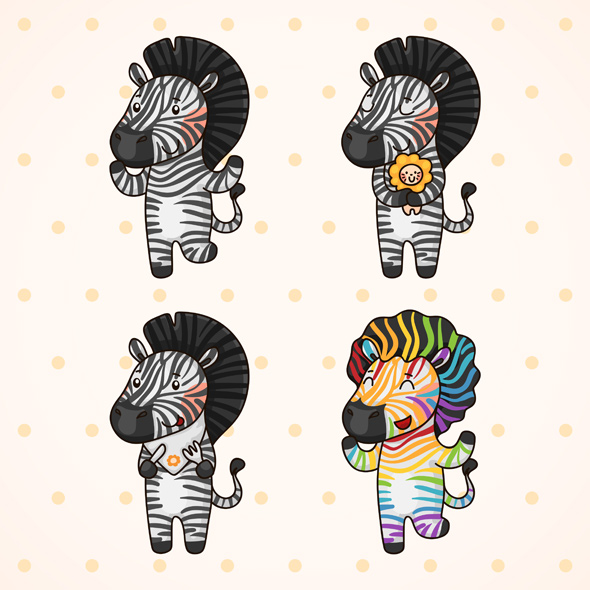 Cute zebra preview