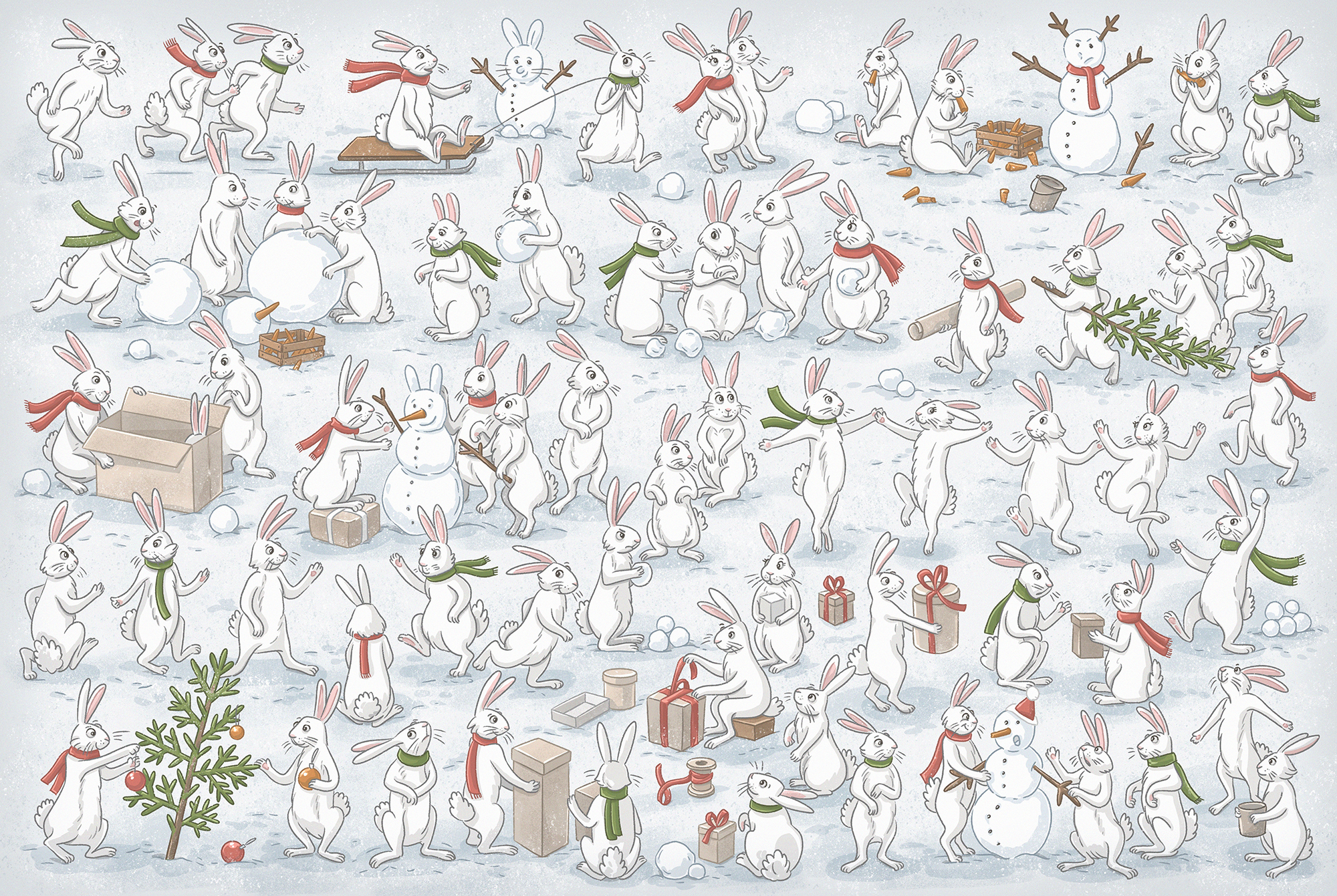 Wimmelbuch rabbits
