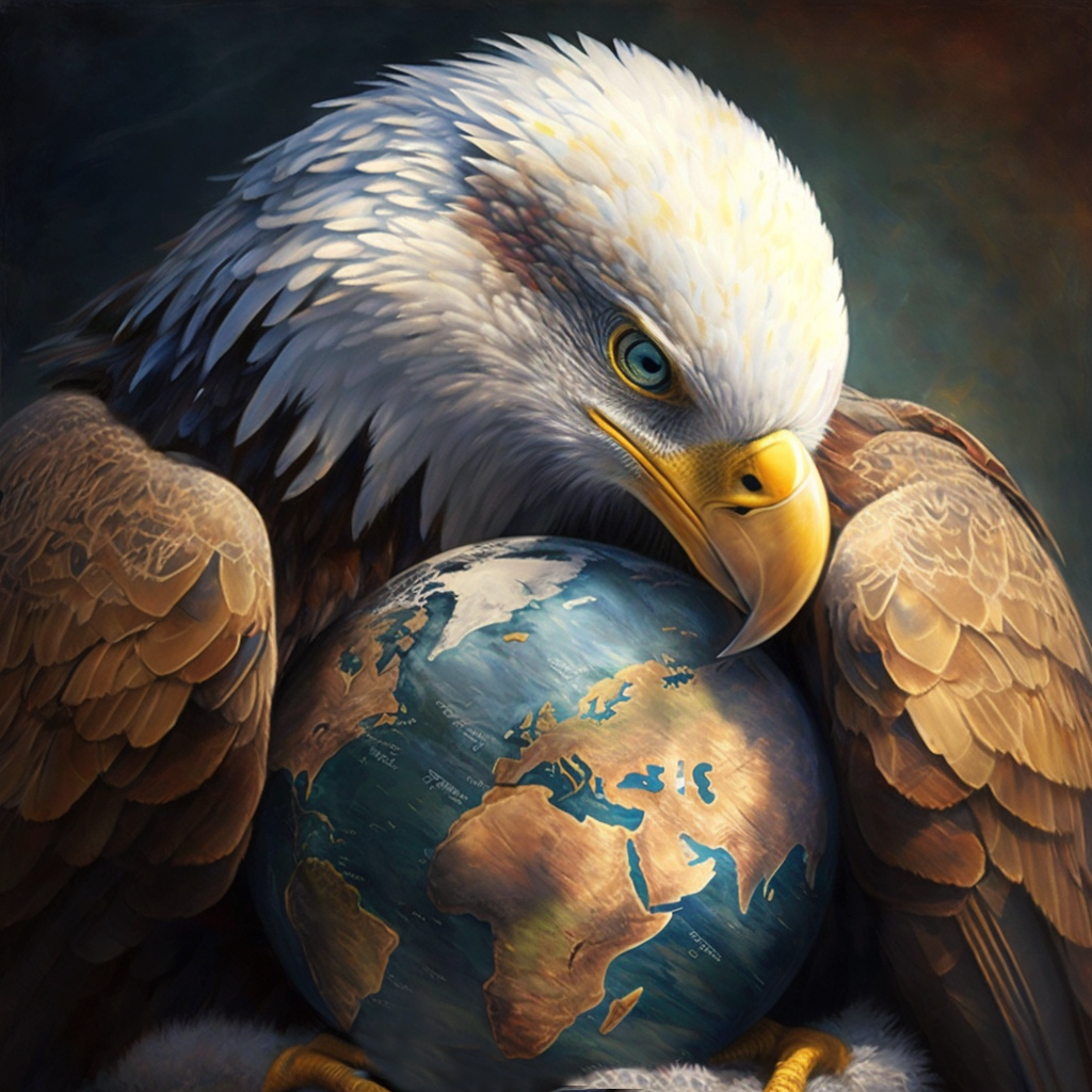 Pav eagle hugs globe wing oil painting hq ad220dd5 daff 43e0 aae5 7c8ef6bbd918