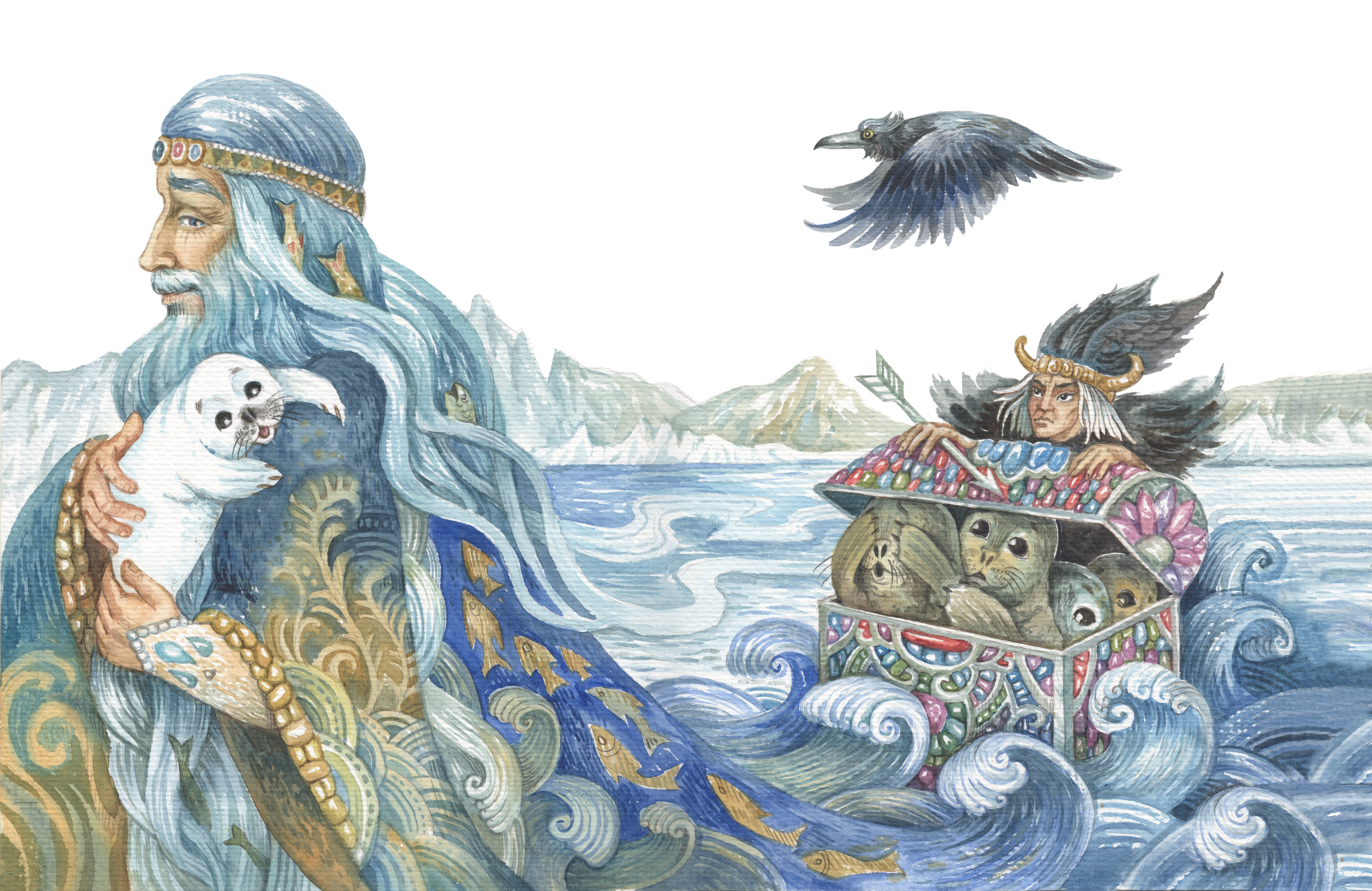 Иллюстрация к мы с Байкала Моисей рыбаков