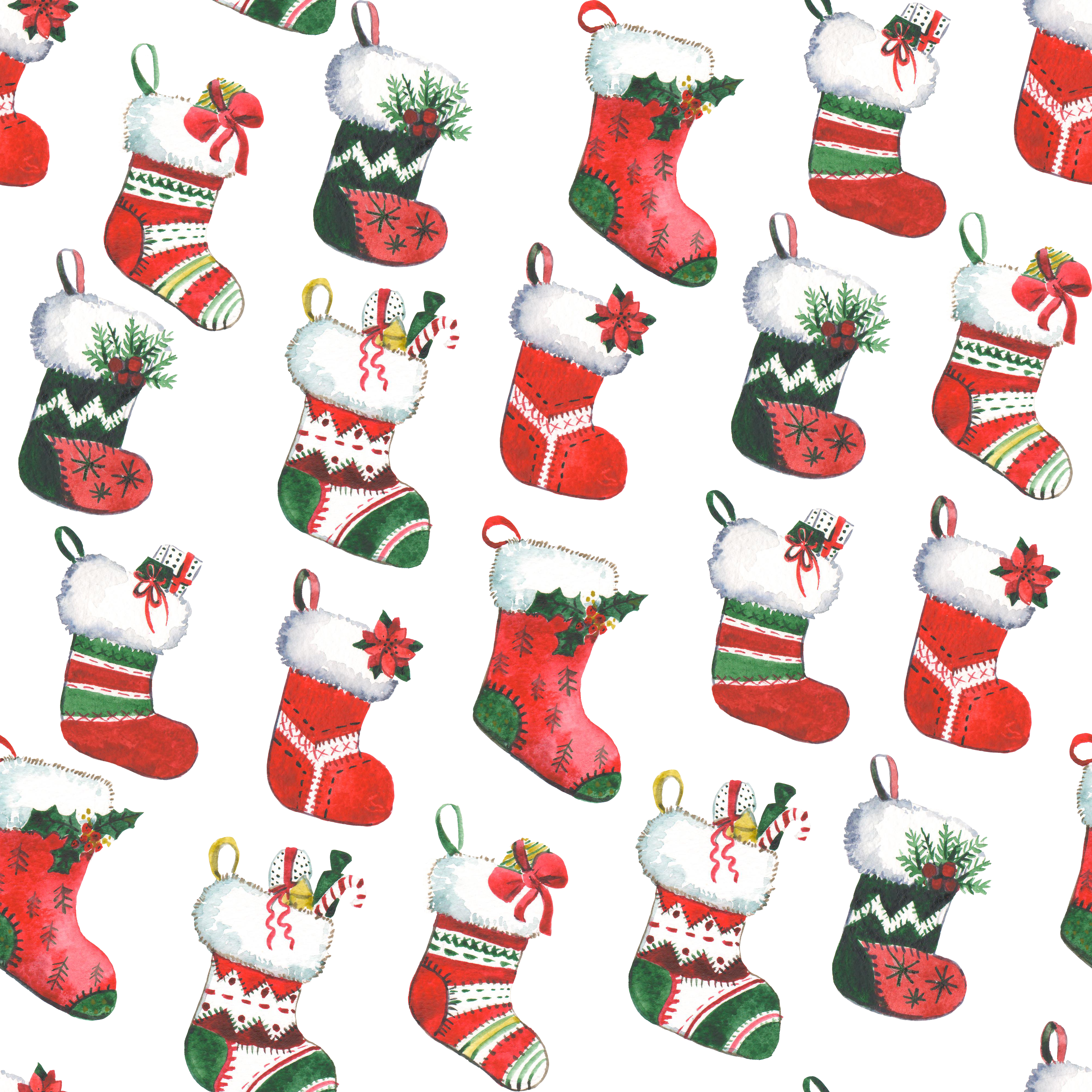 Christmas socks pattern