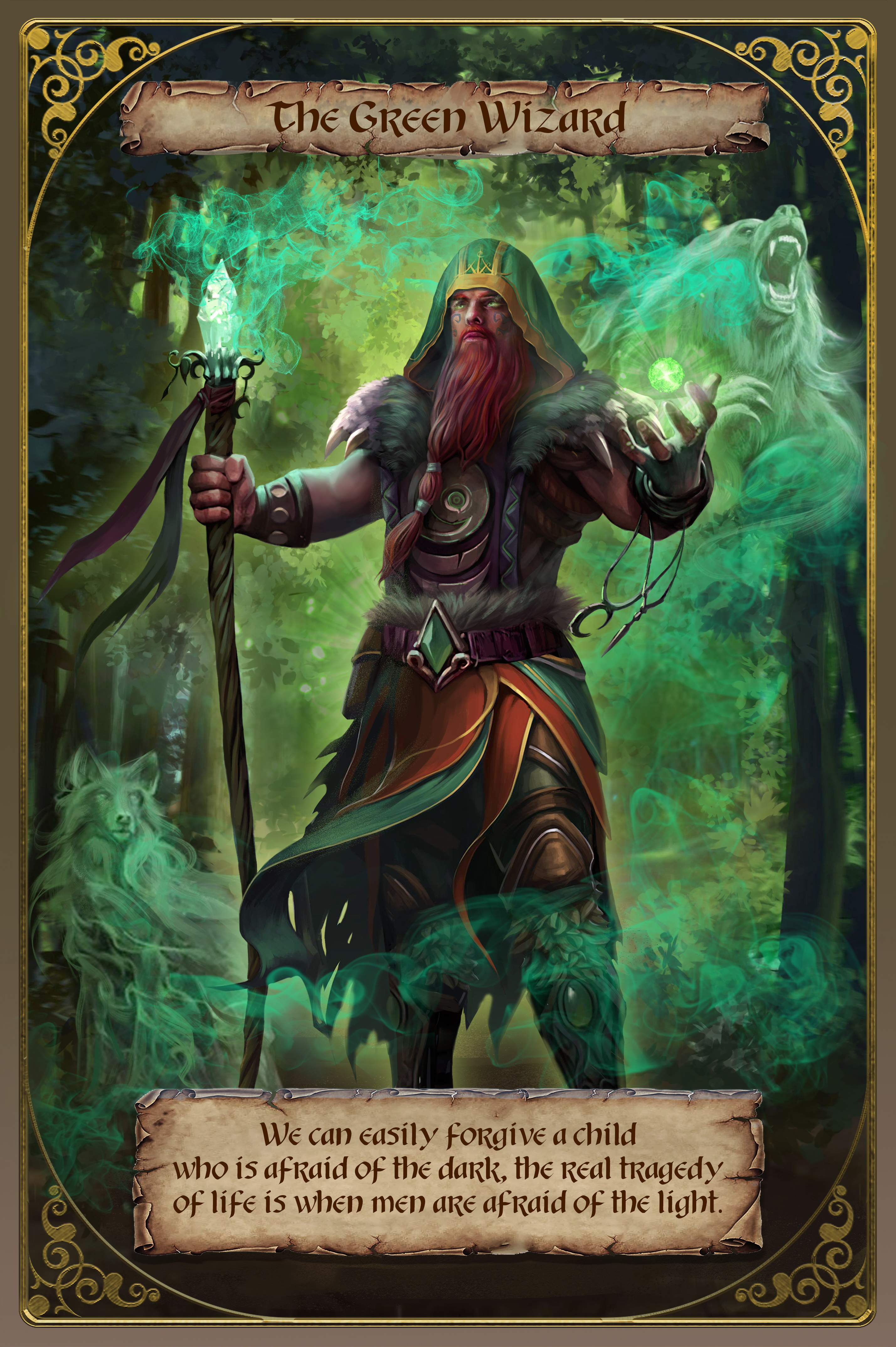 Green wizard