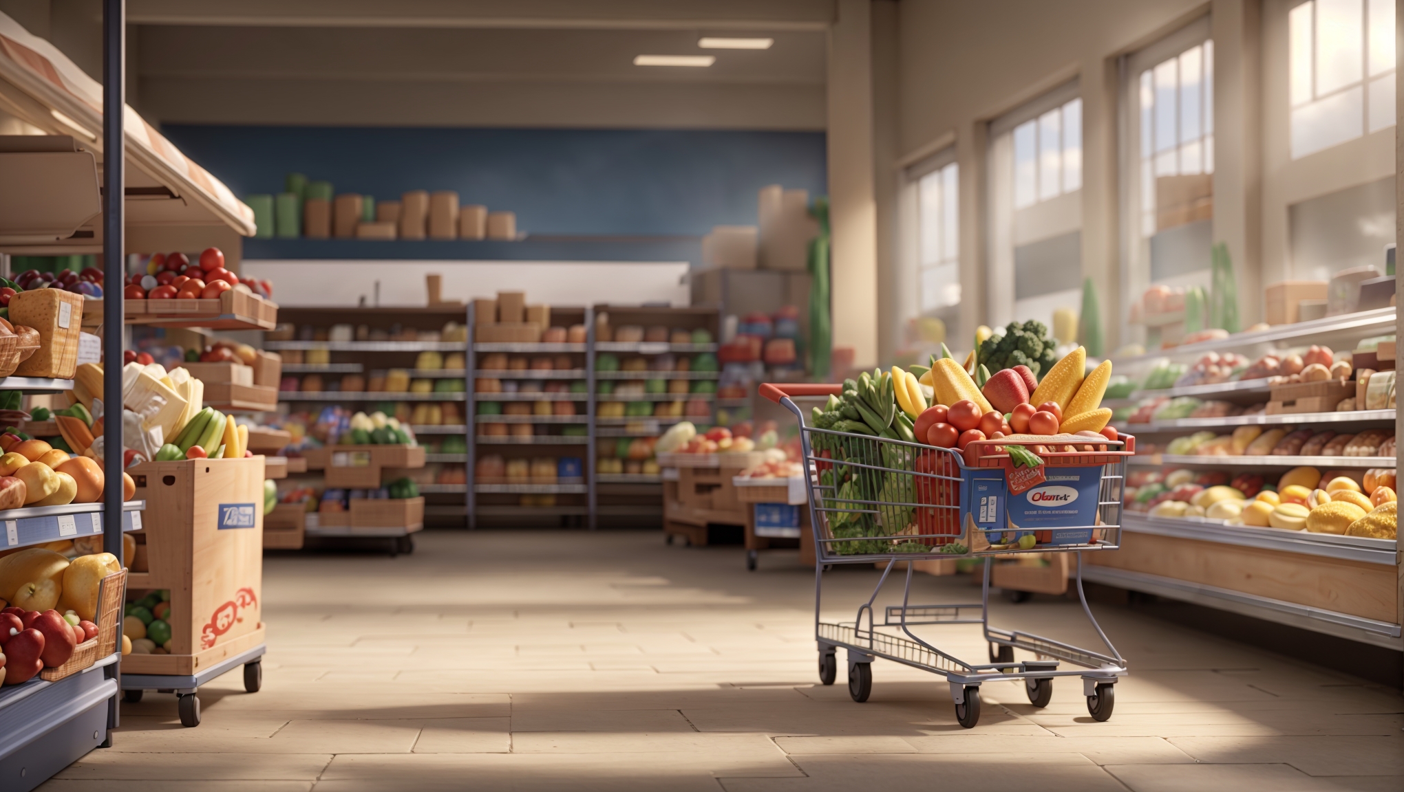 3d animation style grocery shop advert 0  1 