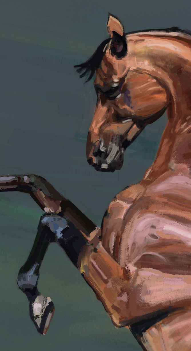 Geordge jakovlev horse detail