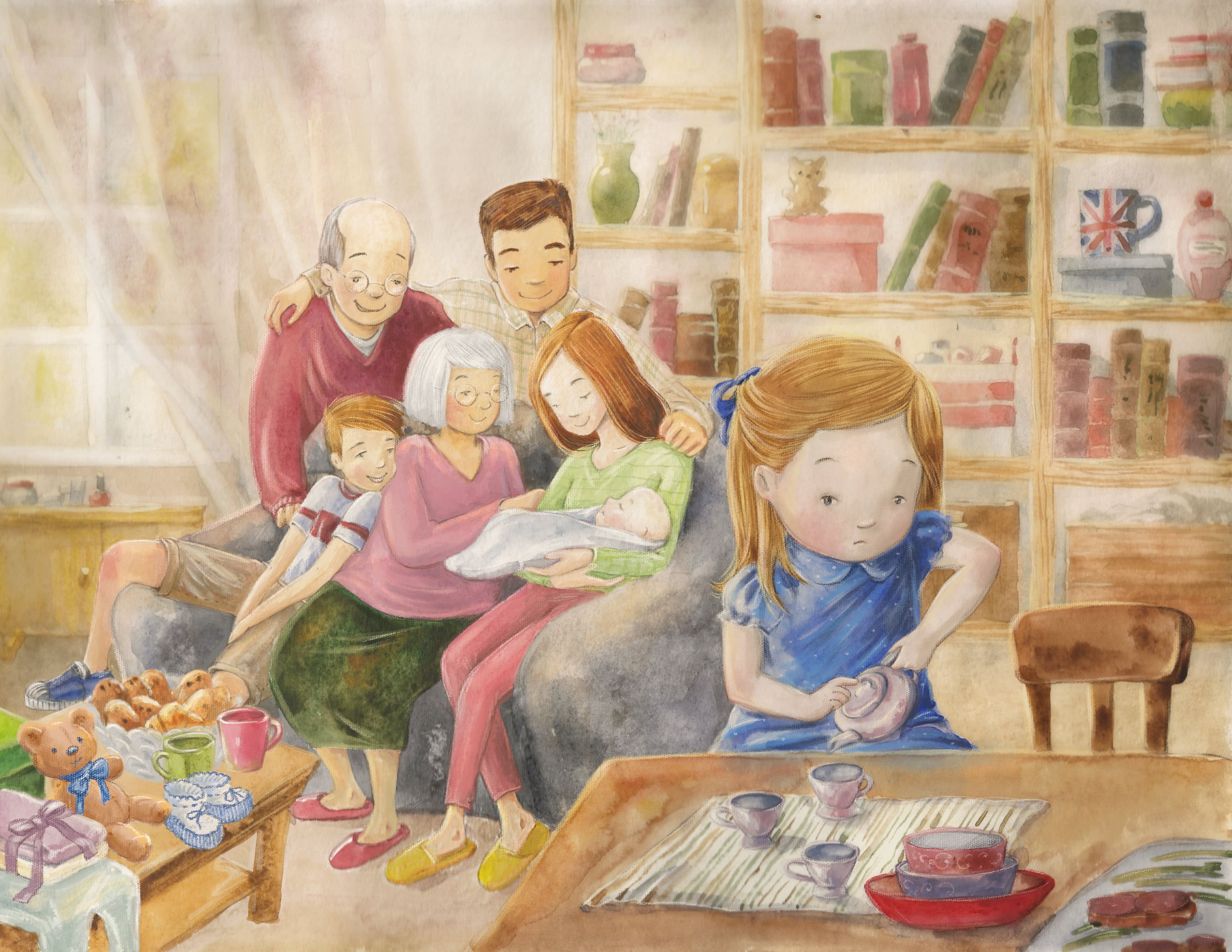 There s a new baby at my place mim hosking illustration 1