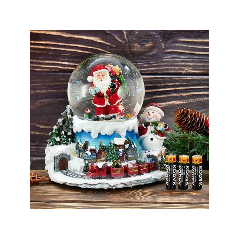 Steklyannyj shar so snegom