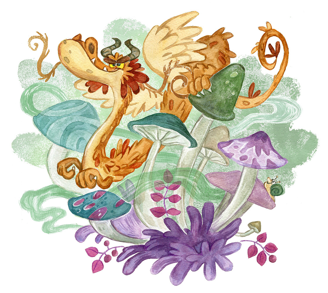 Mushroom dragon 1000