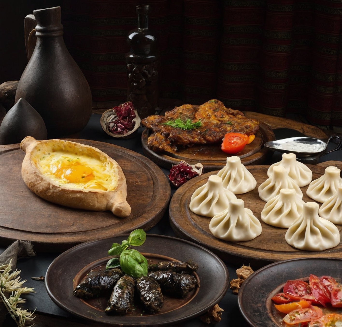 Leonardo kino xl table food georgian cuisine 0  2 