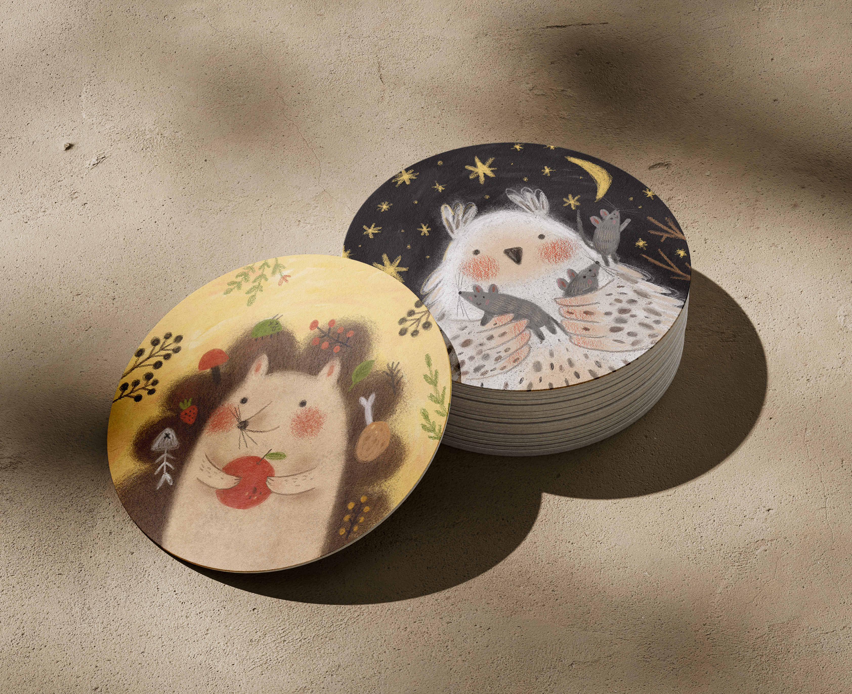 Circle business card mockup 3 %d0%ba%d0%be%d0%bf%d0%b8%d1%8f