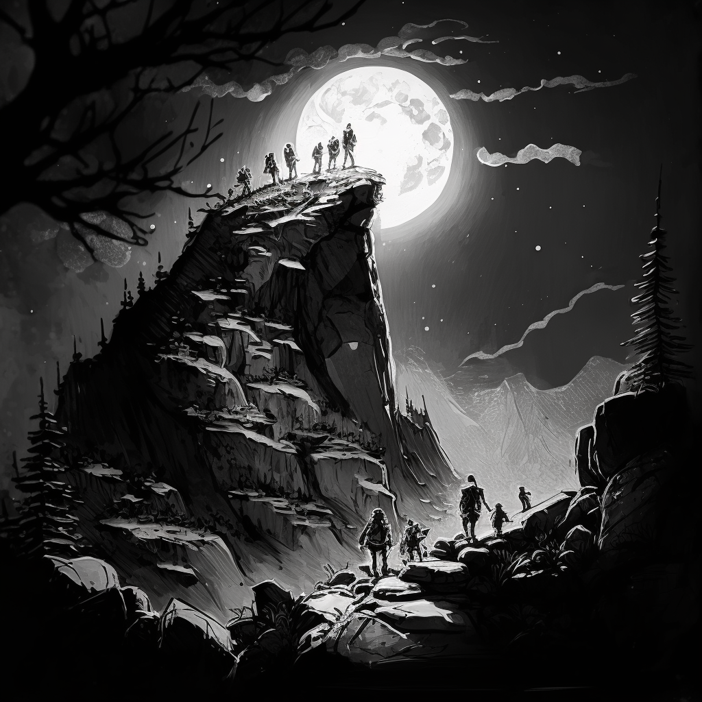 Pav on the surface of the mountain under moonlight scarlet foot 7ca1b6bc 7fec 451d bff8 2bc6fcc6e463