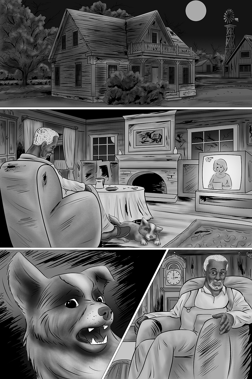 Ghost on the road sketch 1