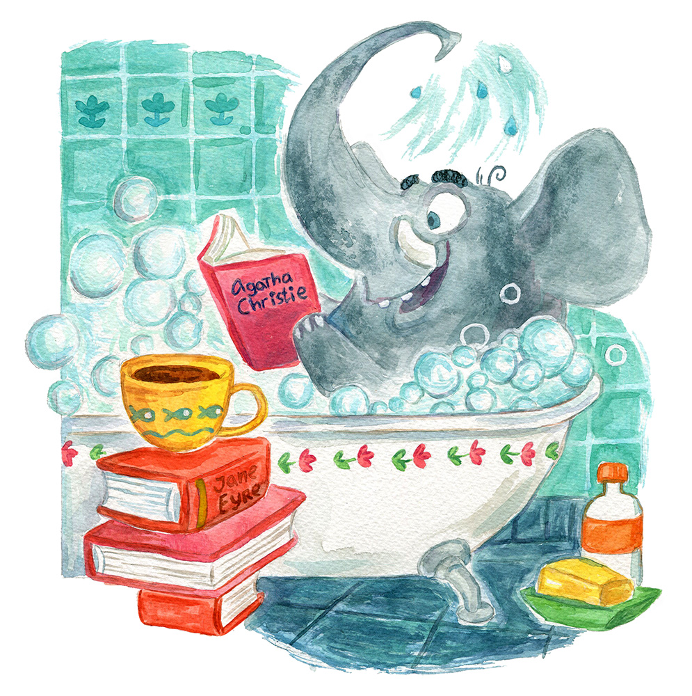 Bath elephant watercol 1000