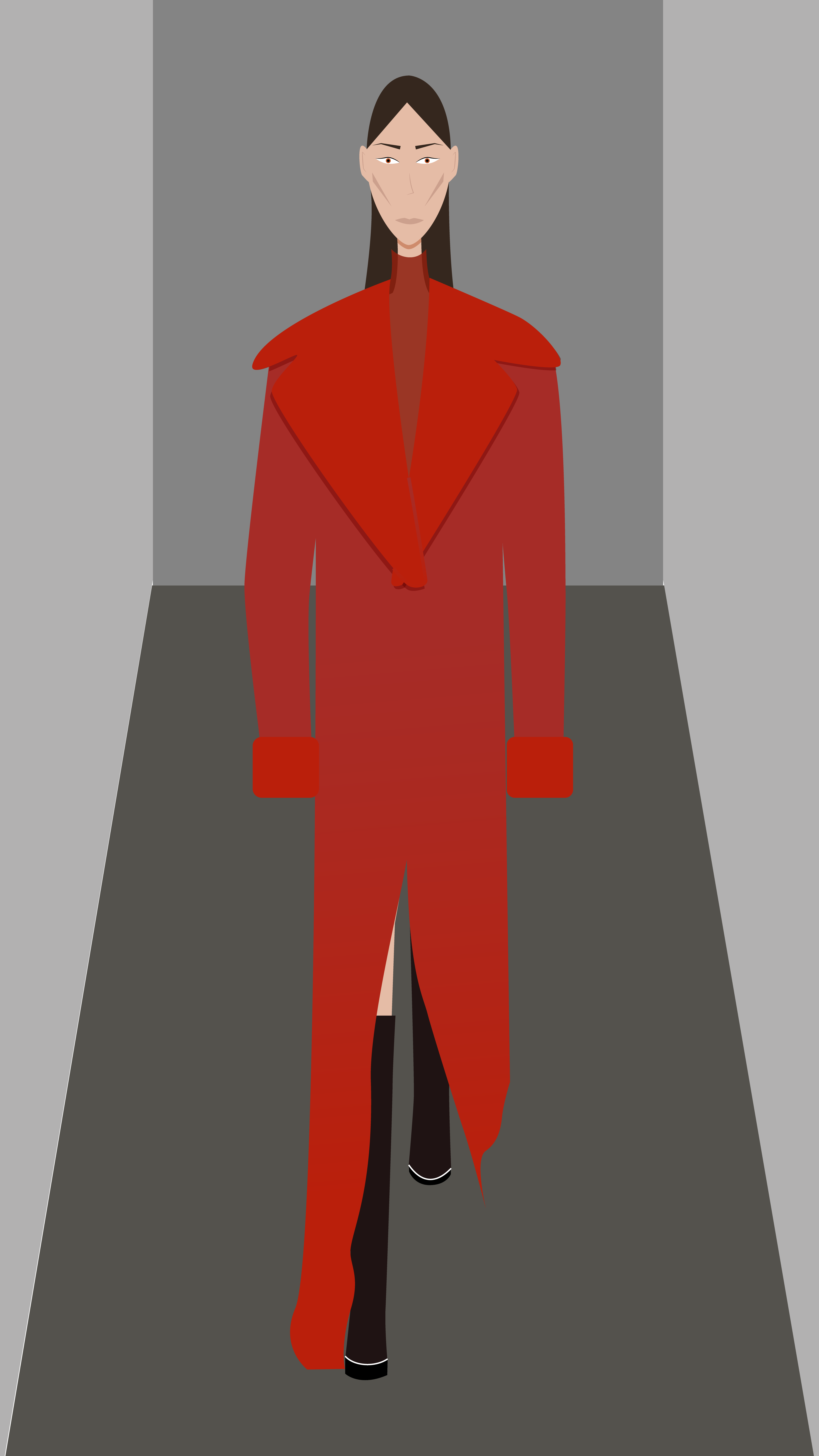 Red coat fashion 01