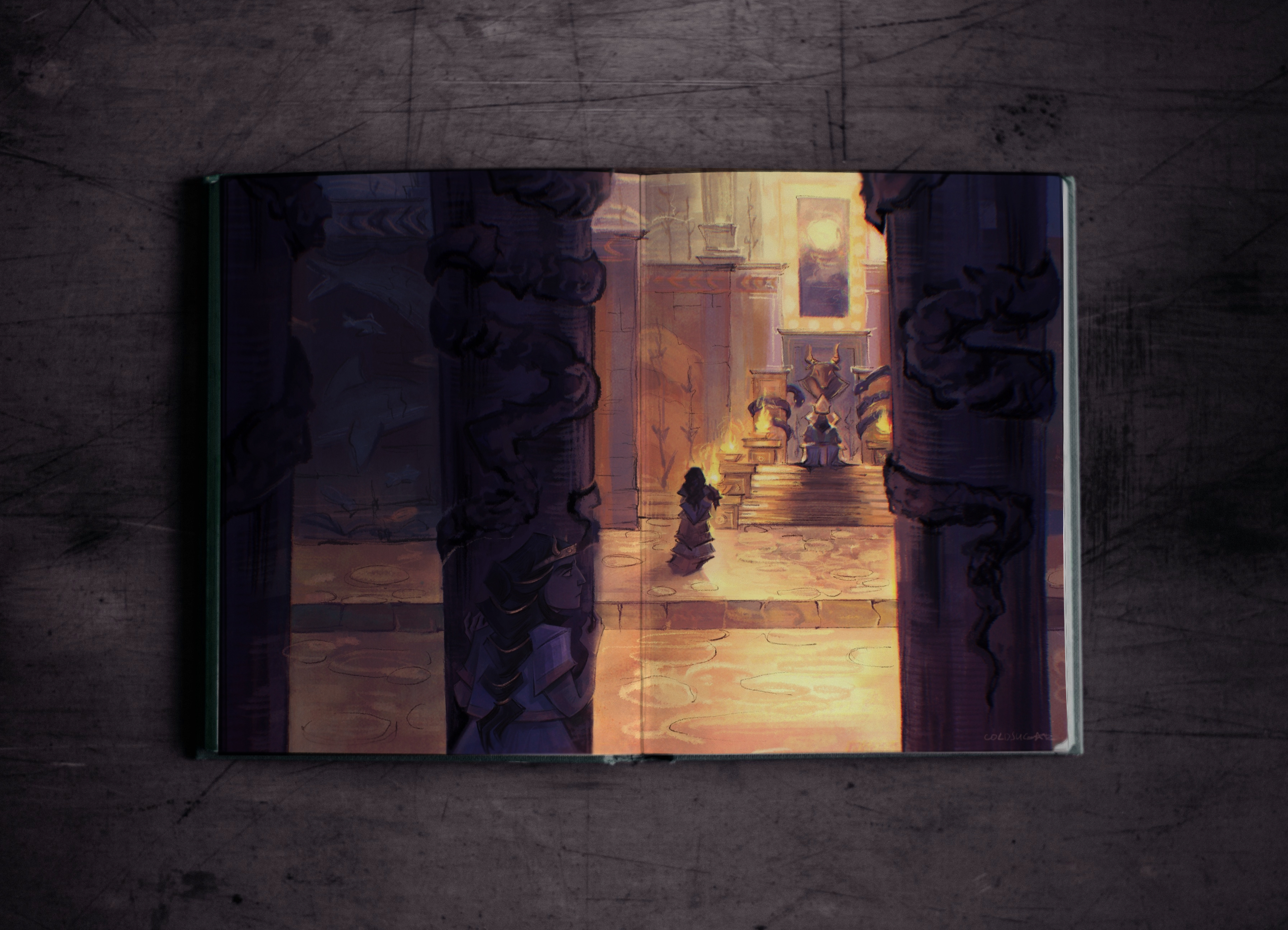 Open book mockup